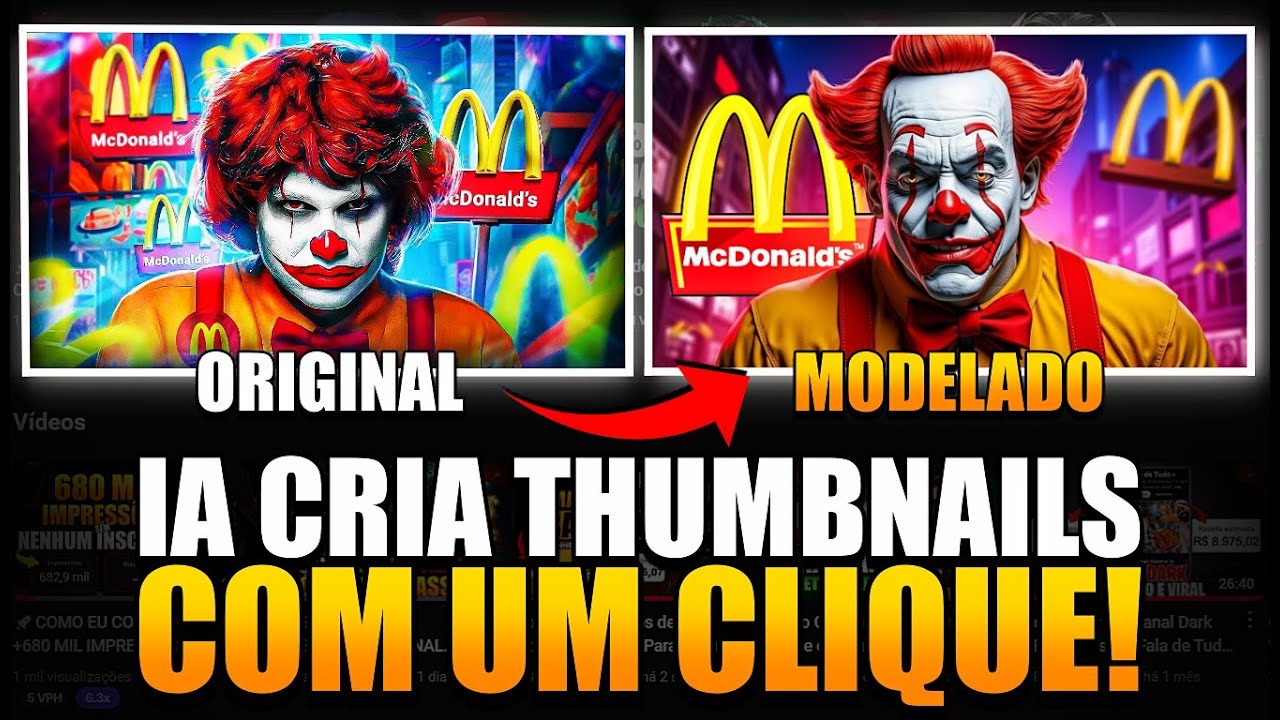 🚨Como Modelar Thumbnails Virais com Apenas Um Clique! Criando Thumbnails com IA
