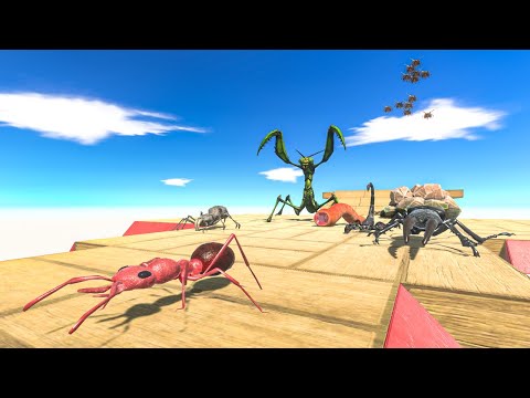 INVERTEBRATES NEIGHBORS attack MANTIS ARBS Animal Revolt Battle Simulator