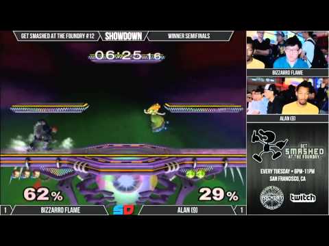 Get Smashed at the Foundry #12 - Winner Semifinals - Bizzarro Flame (Ganon) vs Alan (Peach)