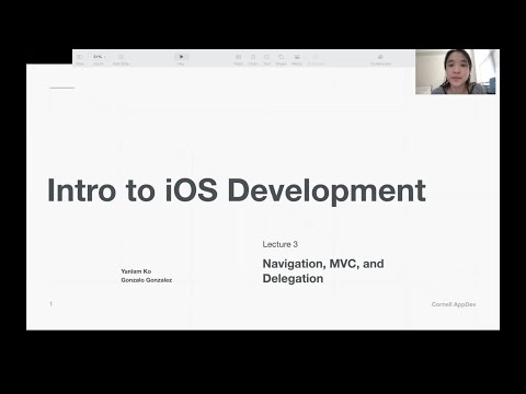 Intro to iOS Development: Lecture 3 - Navigation, MVC, Delegation