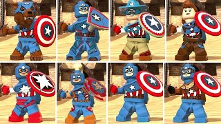 LEGO Marvel Super Heroes 2 - All Captain America Characters
