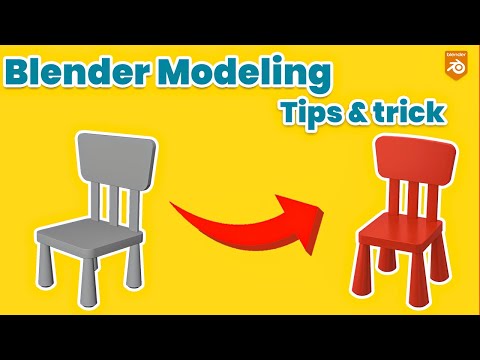 Children's chair Modeling in Blender 3.0 || Modeling for Beginners || Blender Tutorial