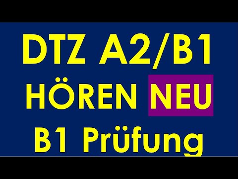 DTZ A2/B1, Hören, Prüfung B1 Neu 2025 #dtz #dtzb1 #dtzhören