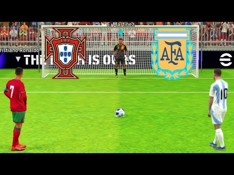 Efootball24 | Ronaldo vs Messi Match | Portugal vs Argentina Match | Penalty Shootout Gameplay |