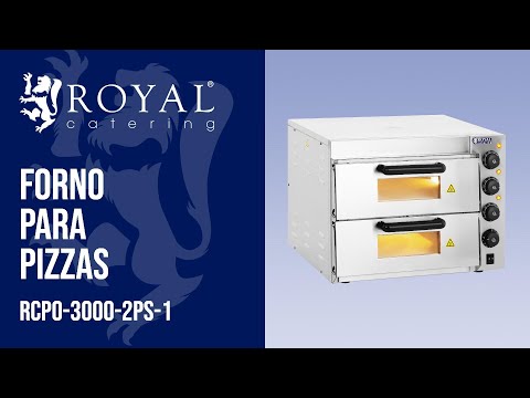 vídeo - Forno para pizzas - forno para pizzas em aço inoxidável de alta temperatura