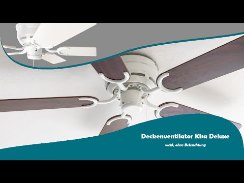 Pepeo Deckenventilator Kisa Deluxe Extra flach - Weiß | Eiche / Walnuss Pepeo Deckenventilator Kisa Deluxe Extra flach - Weiß | Eiche / Walnuss