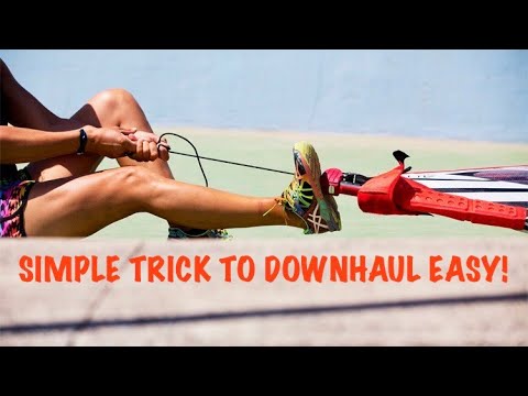 Downhaul a windsurf sail the easy way!