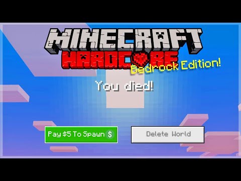 ECKOSOLDIER - I PAID FOR MINECRAFT HARDCORE MODE ON BEDROCK EDITION!...🤨