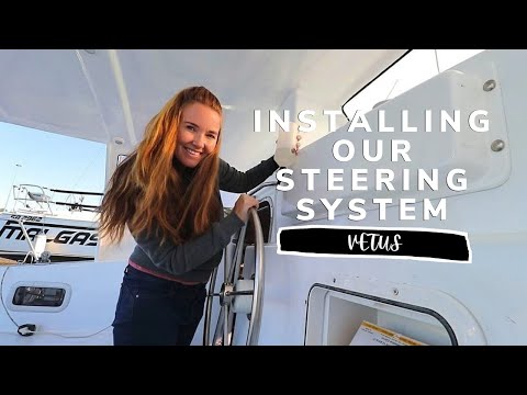 INSTALLING our VETUS HYDRAULIC STEERING on our BOAT 102 | YACHT REBUILD WEEK 77