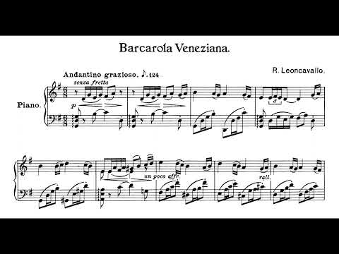 Ruggiero Leoncavallo: Barcarola Veneziana - Ingrid Carbone, piano