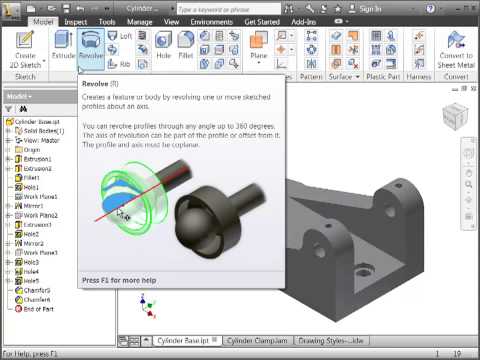 Inventor 2012 Interface