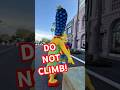 Bart Simpson tries to climb scare zone props at Universal Studios Florida #hhn34