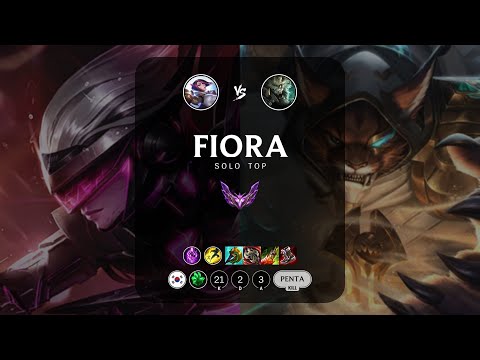Fiora Top vs Rengar - KR Master Patch 12.22