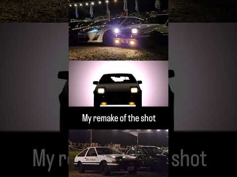 Remaking the open shot to Initial D first stage opening 😁 #ae86 #initialD #toyota #jdm #automobile