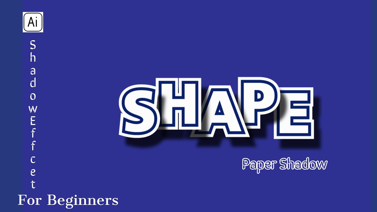 Paper shadow effect adobe illustrator | illustrator drop shadow effect | Adobe tutorial for Beginner