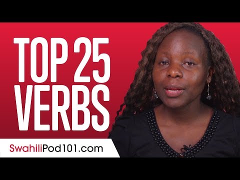 Top 25 Swahili Verbs