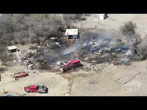 03-13-2022 Parker County, TX - 2 alarm grass fire destroys multiple RV's