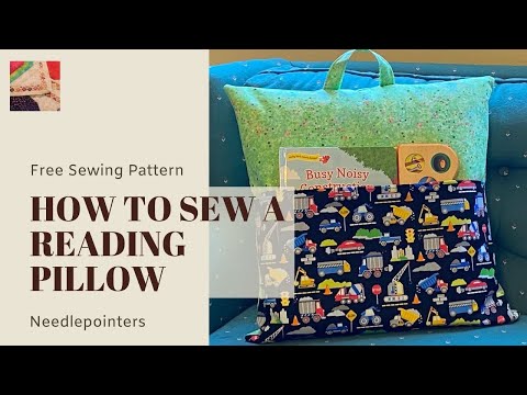 How to Sew a Reading Book Pocket Pillow (Free Pattern)