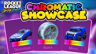 The first ever CHROMATIC SHOWCASE in Rocket League Sideswipe