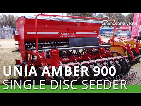 UNIA AMBER 900 single disc seed drill launch @ HMFD 2018