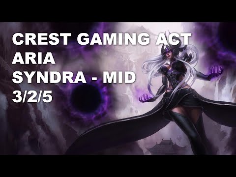 Crest Gaming Act Aria Mid Syndra vs Irelia - KR Challenger Patch 10.8