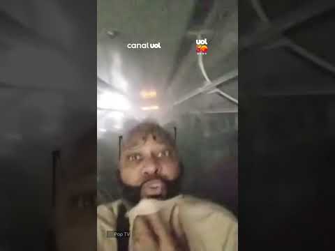 Veja o momento em que o trem da Linha 12-Safira pega fogo em SP; passageiros entram em desespero
