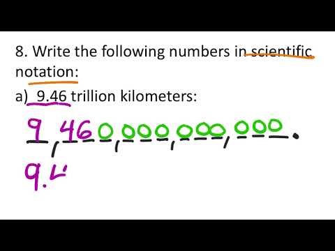 Scientific Notation Trillion