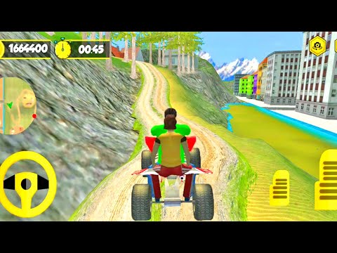 ATV Mountain Bike Taxi Mountain Climb Game | Mountain Racing Game | ATV Bike Driving Game
