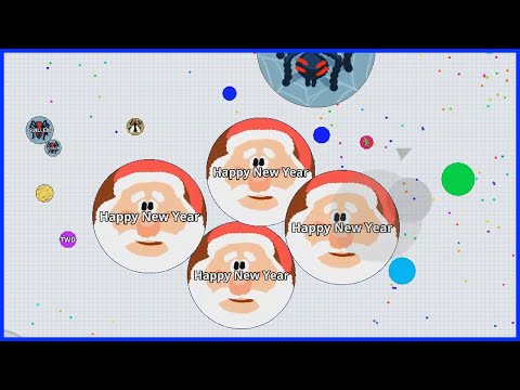 Happy NEW Year 2016 lovers AGARIO with Santa skin! My New record 33 320 SCRORE