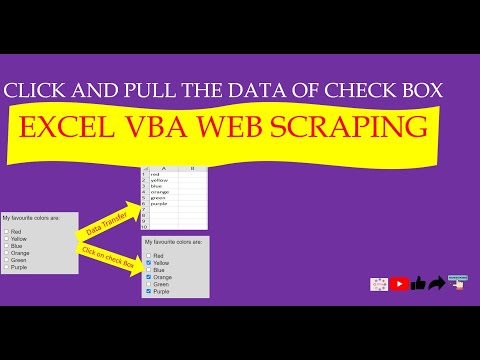 Click on Check box and Pull data in Excel from Web Site using Excel VBA web scraping #Helloanalyst