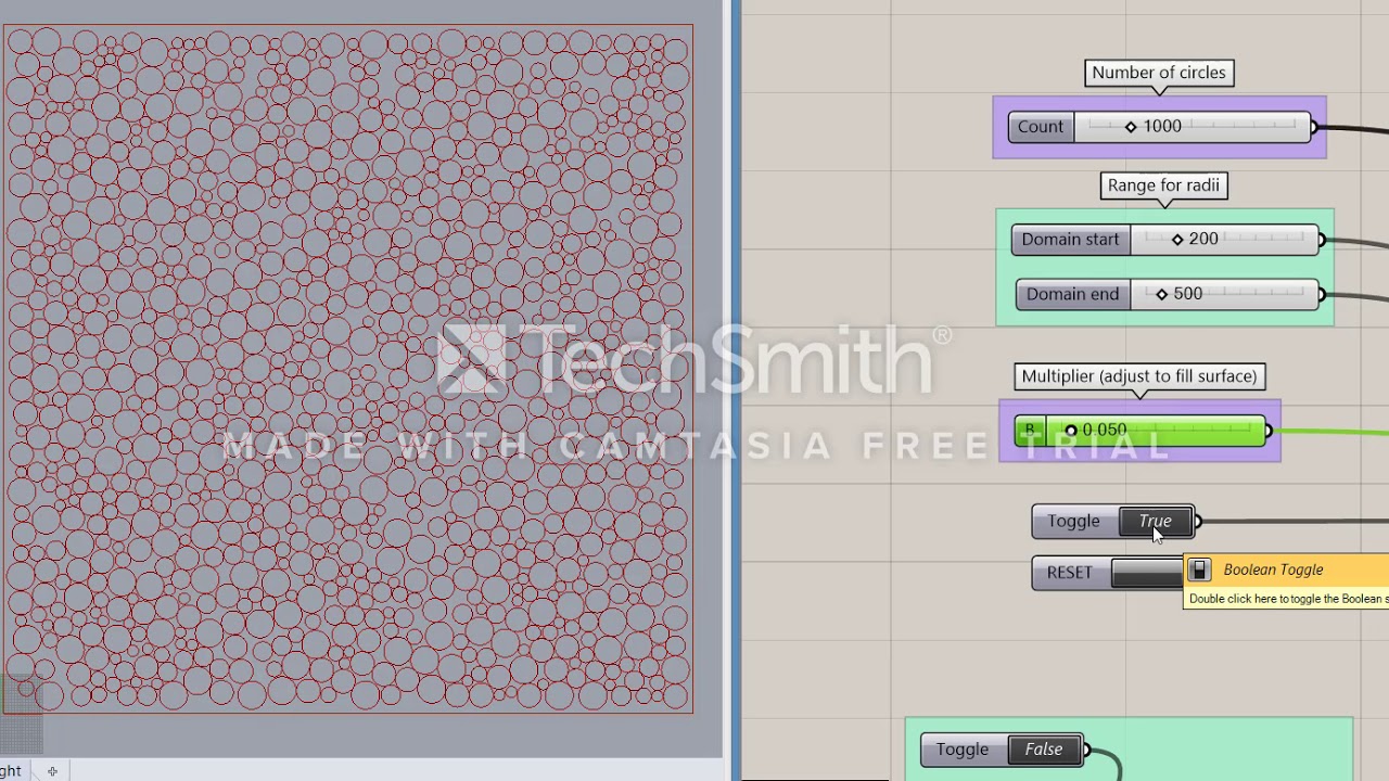 parametric circle packing
