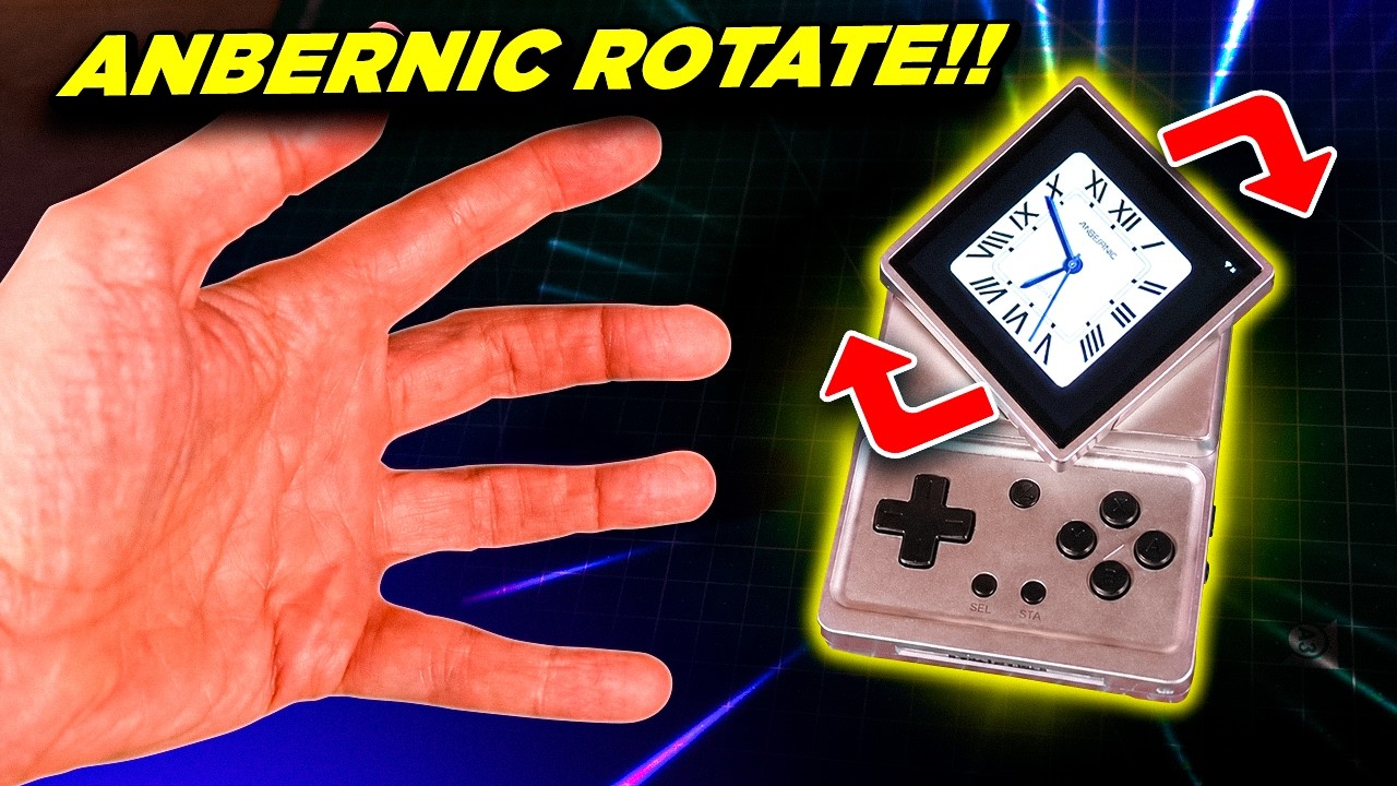 Anbernic RG Rotate la nueva consola VIRAL de 2026 que GIRA la PANTALLA REVIEW a FONDO