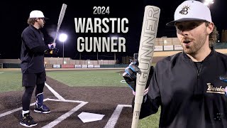 Video thumbnail: Hitting with the 2024 Warstic Gunner | BBCOR Baseball Bat Review (new BBCOR distance PR)