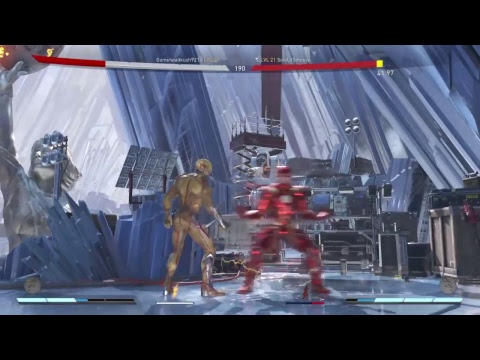 Starfire Causes Epic Rage Quit & 7000 strength Hellboy- Injustice 2  Gameplay