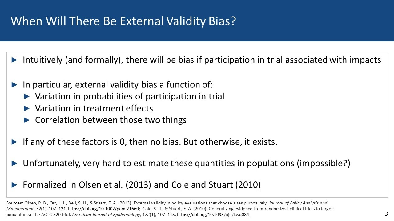 Section B: How Much Do We Need to Worry about External Validity?