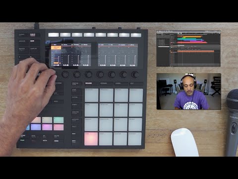 Maschine MK3 Recording Vocal Tracks In Maschine + Clips Tutorial