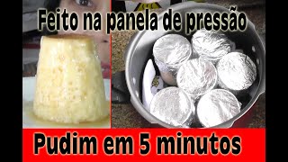 pudim de leite condensado feito no copo e panela de presso em 5 minutos / milk pudding 5 minutes