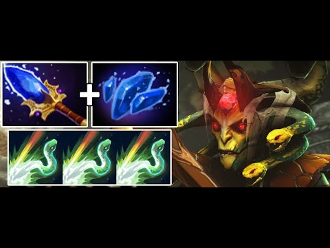 DOTA 2 Hard Carry Medusa Unstoppable with Scepter + Shard, Gameplay Update 7.28c