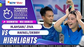 Download lagu Ziva/M.Ahsan VS Rafael/Debby - Highlights Badminton Mix Doubles | TOSI Season 4 mp3