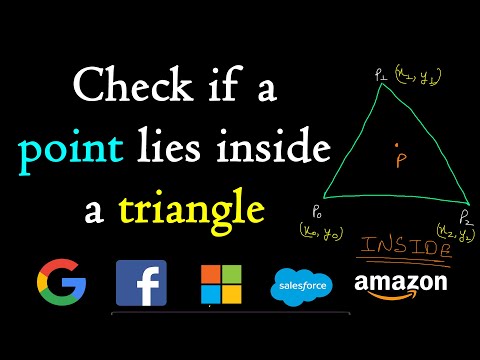 Check if a point lies inside a triangle