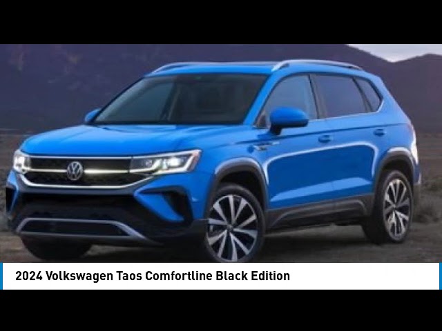 2024 Volkswagen Taos Comfortline Black Edition | VW CERTIFIED in Cars & Trucks in Strathcona County