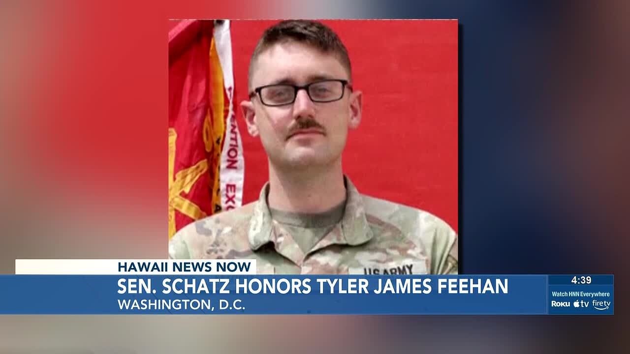 Video: Schatz delivers Senate floor tribute to 1st Lt. Tyler Feehan killed in Jordan