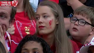 بالفيديو : شاهد لحظات الصدمة على جماهير ليفربول اثناء خروج صلاح من المباراة