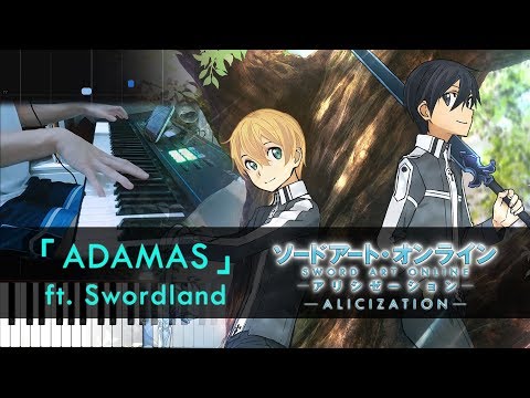 [FULL] ADAMAS (feat. Swordland) - Sword Art Online: Alicization OP (Piano Sheets by HalcyonMusic) Video