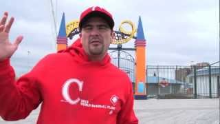 preview picture of video 'Damaso Rosales at Coney Island in New York City! | World Baseball Classic & MLB Fan Cave'