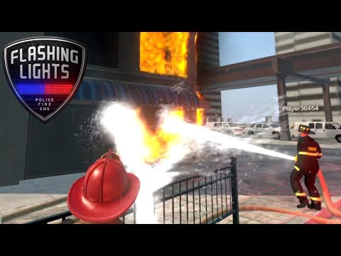 I POMPIERI CON PODERAK - FLASHING LIGHTS MULTIPLAYER GAMEPLAY ITA