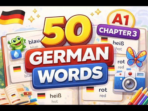 50 German Words You MUST Know (A1) | Daily Speaking Vocabulary – Part 3 🇩🇪