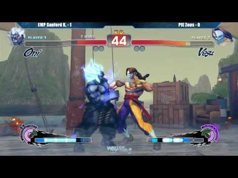 SSF4AE Top 32 @ Winter Brawl 8 - EMP Santhrax (Oni) vs PIE Zeus (Vega)