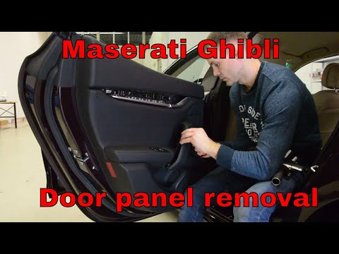 Maserati Ghibli door panel removal