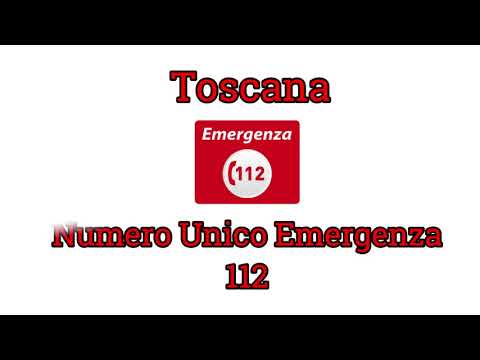 Attivo anche in Toscana il Numero Unico Emergenza 112 - DATE attivazione province